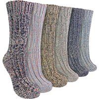 Gerippte Alpakamischgewebe Melange Strickwaren