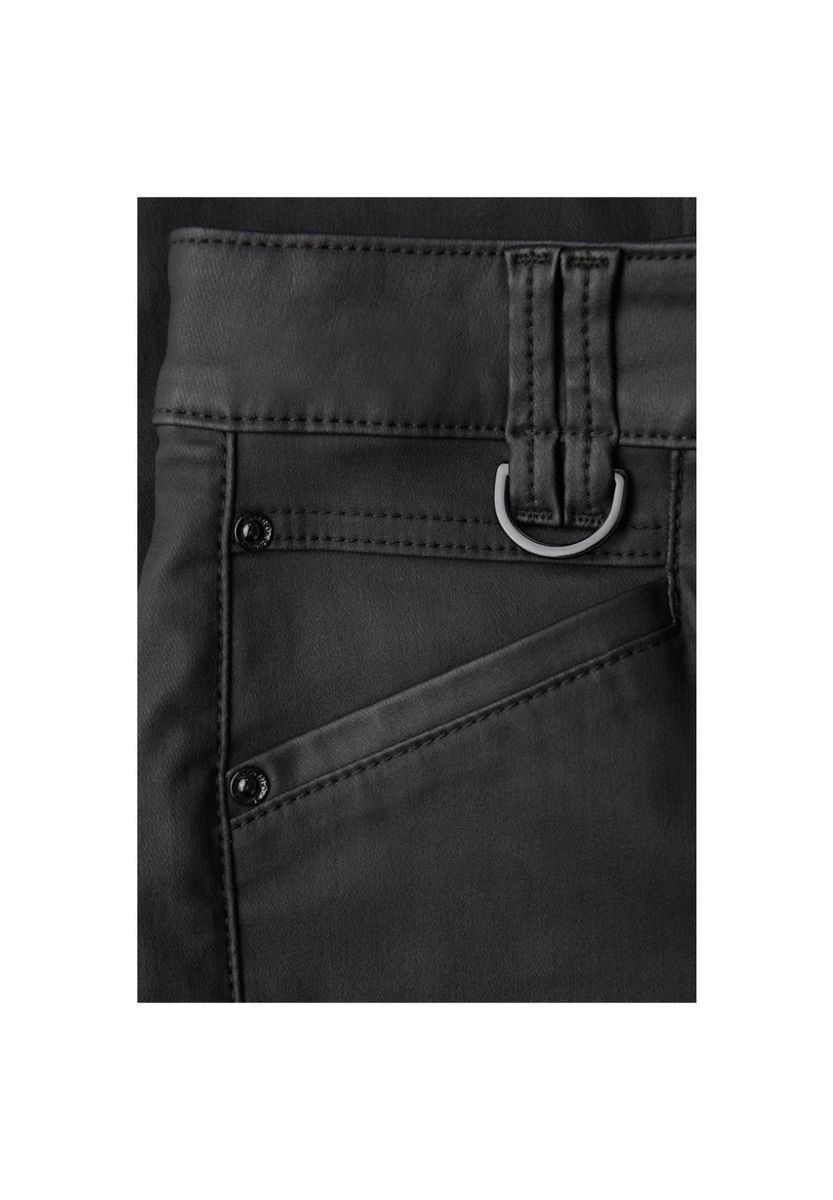 Beschichtete Hose mit schlanker Passform