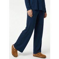 Fließende Weitbein-Hose aus Viskose