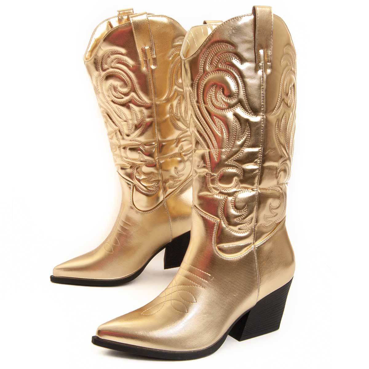 Metallic Western Cowboy Stiefel