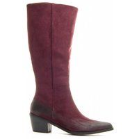 Elegante Wildlederstiefel mit Blockabsatz