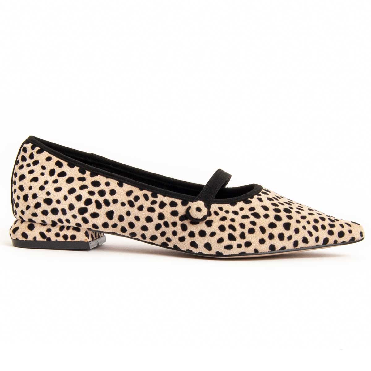 Mary Jane Ballerinas mit Dalmatiner-Print