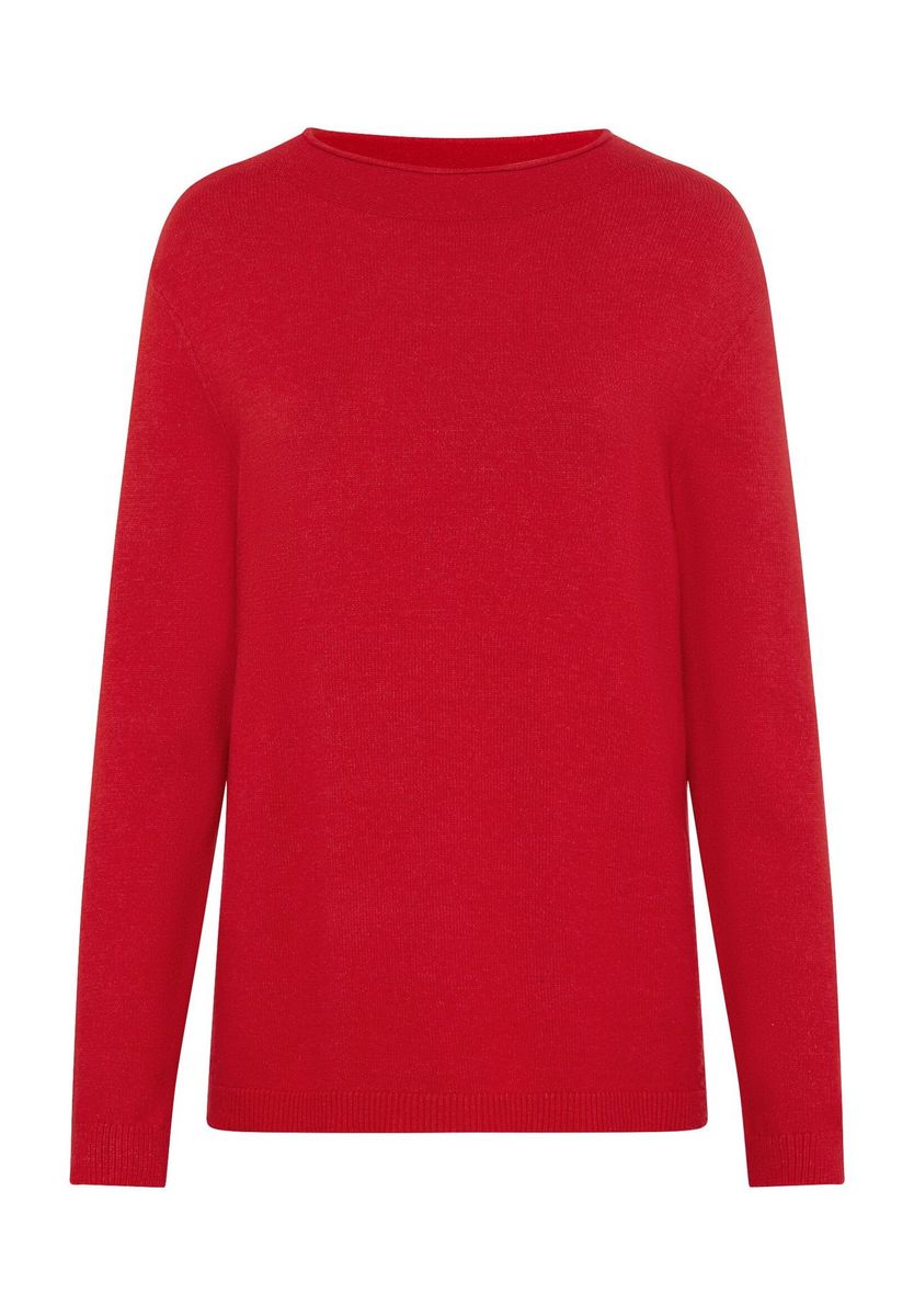 Klassischer Strickpullover mit Rundhalsausschnitt