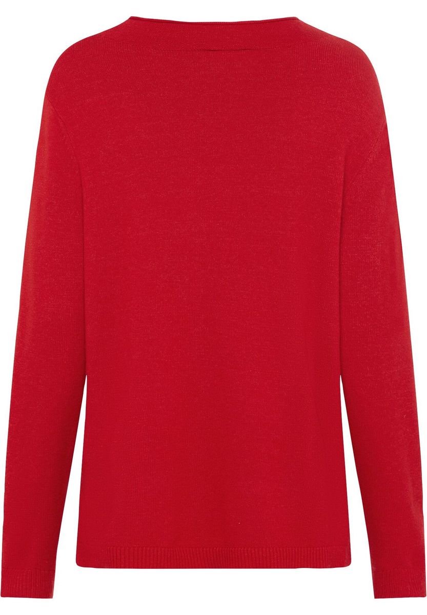Klassischer Strickpullover mit Rundhalsausschnitt