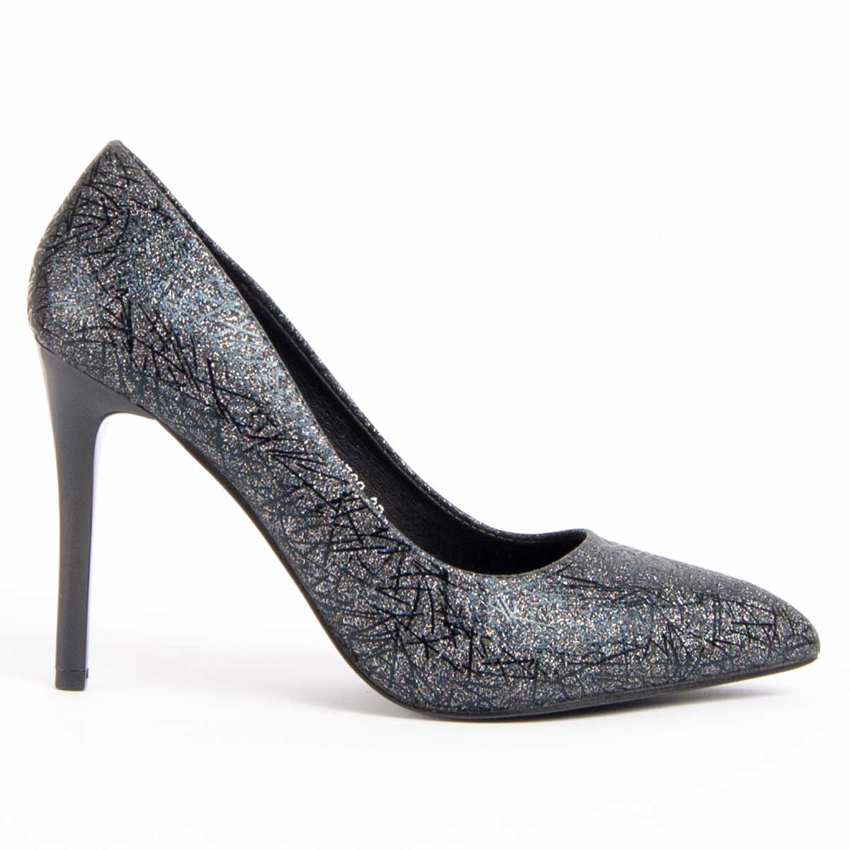 Schimmernde Spitze Stiletto Pumps