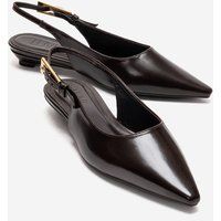 Minimalistische Spitze Slingback-Pumps