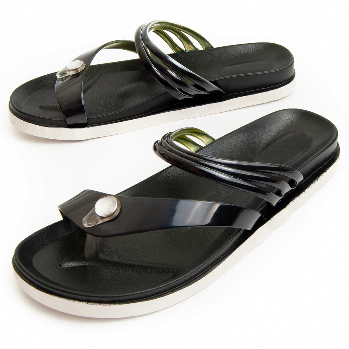 Lässige Zehentrenner-Sandalen mit Mehrfachriemen