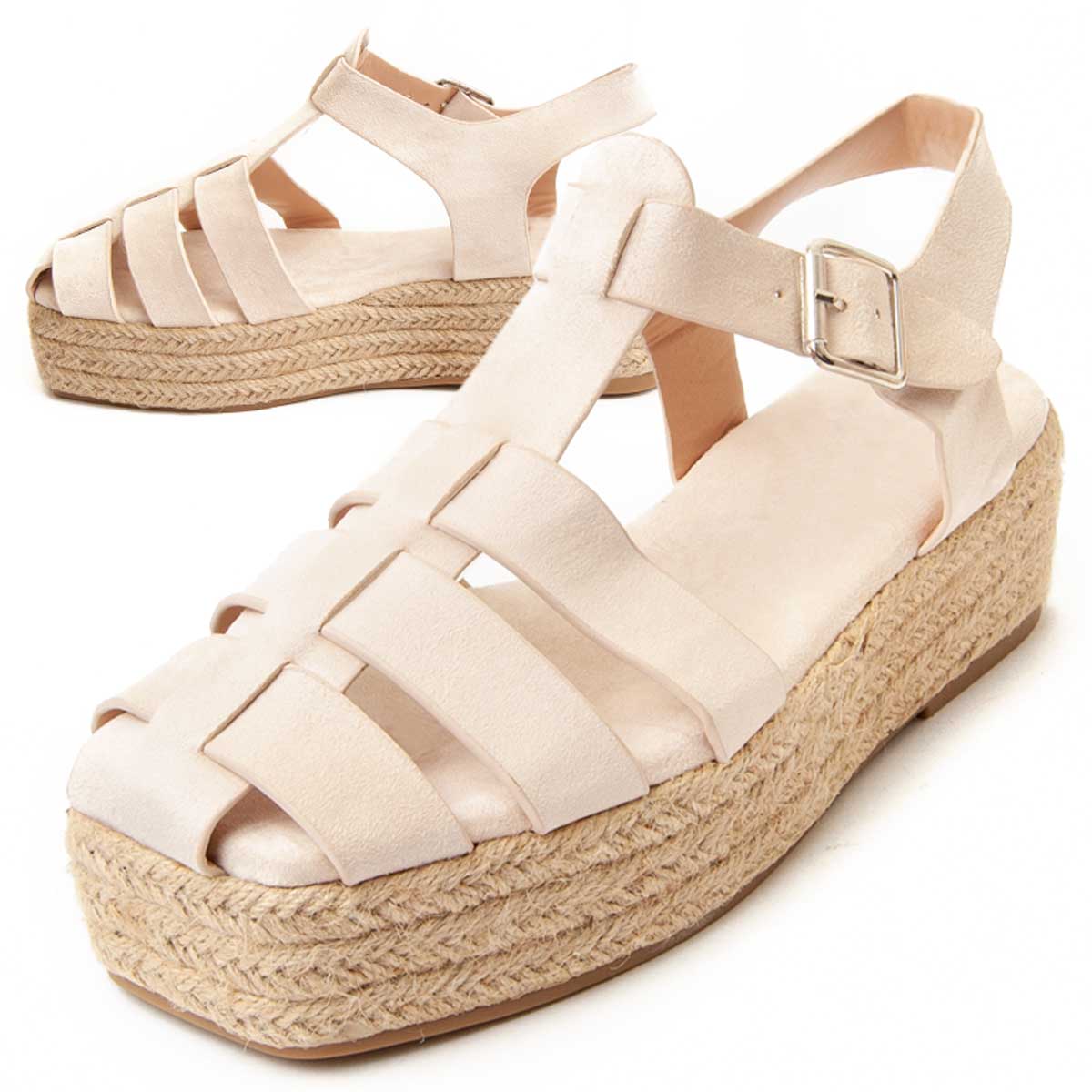 Fisherman Plateau-Espadrille-Sandalen