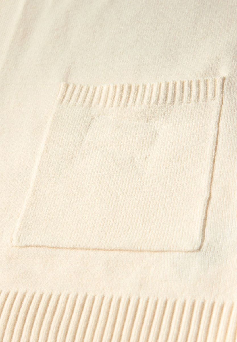 Cardigan mit offener Vorderseite und lockerer Passform