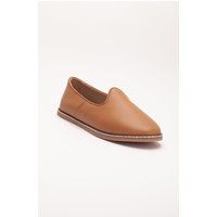 Minimalistische Leder-Slipper