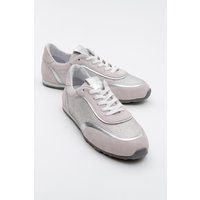 Wildleder-Sneaker mit Strassbesatz