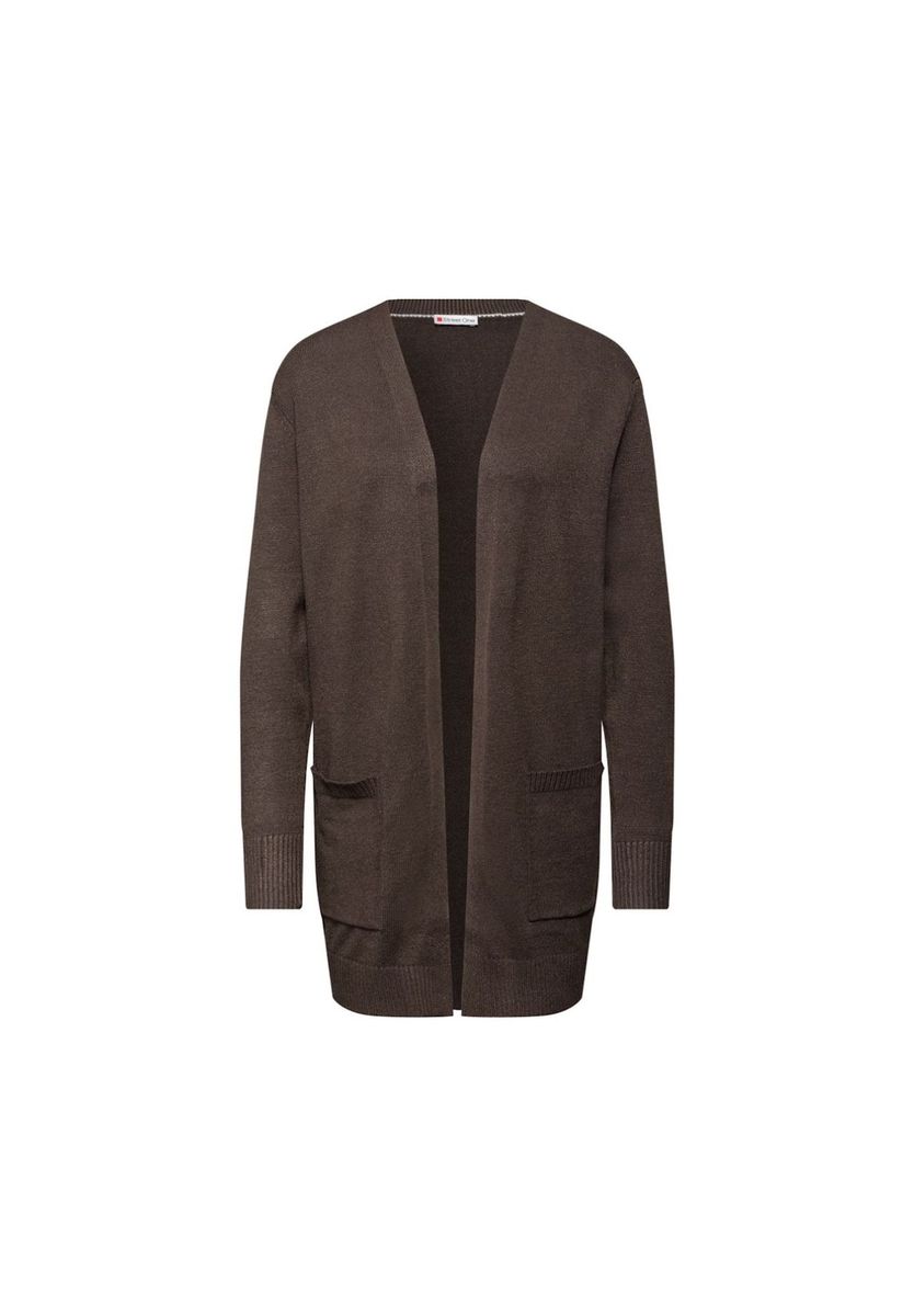 Offene Strickjacke mit Taschen
