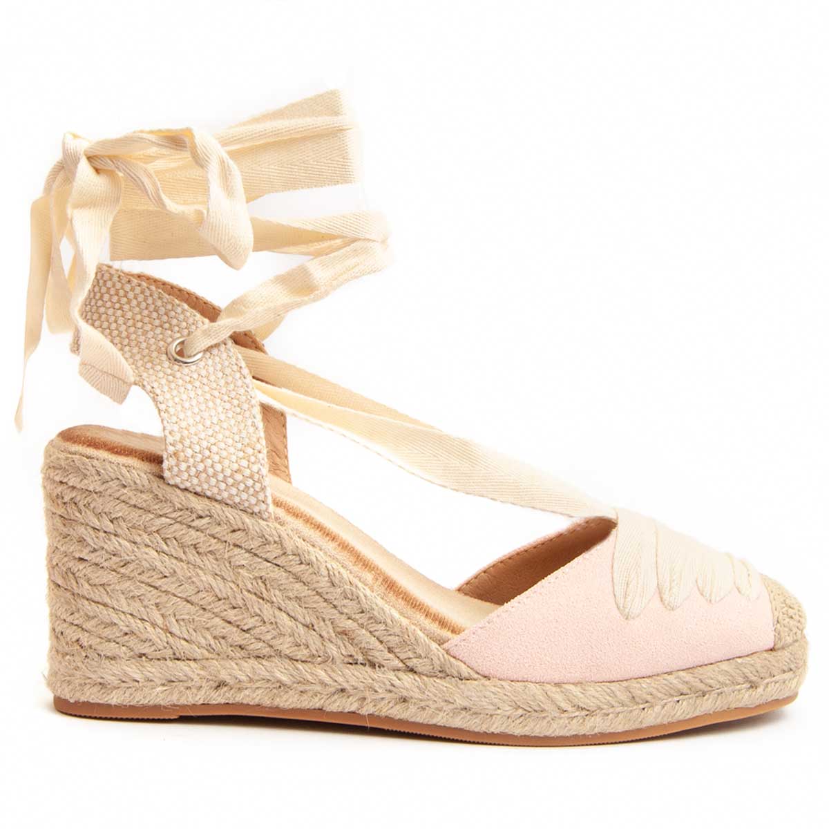 Keilabsatz-Espadrilles zum Binden