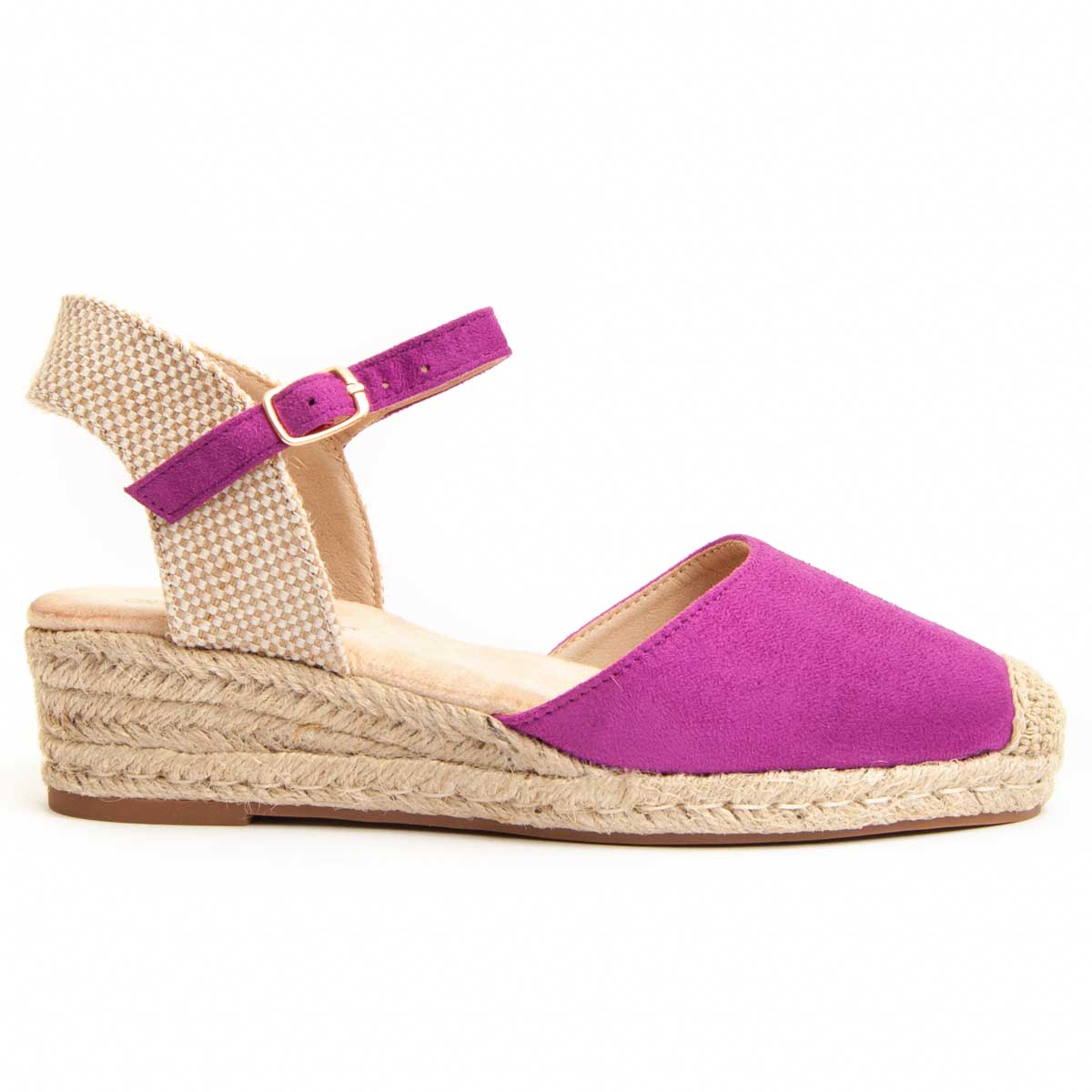 Keil-Espadrilles mit Knöchelriemen