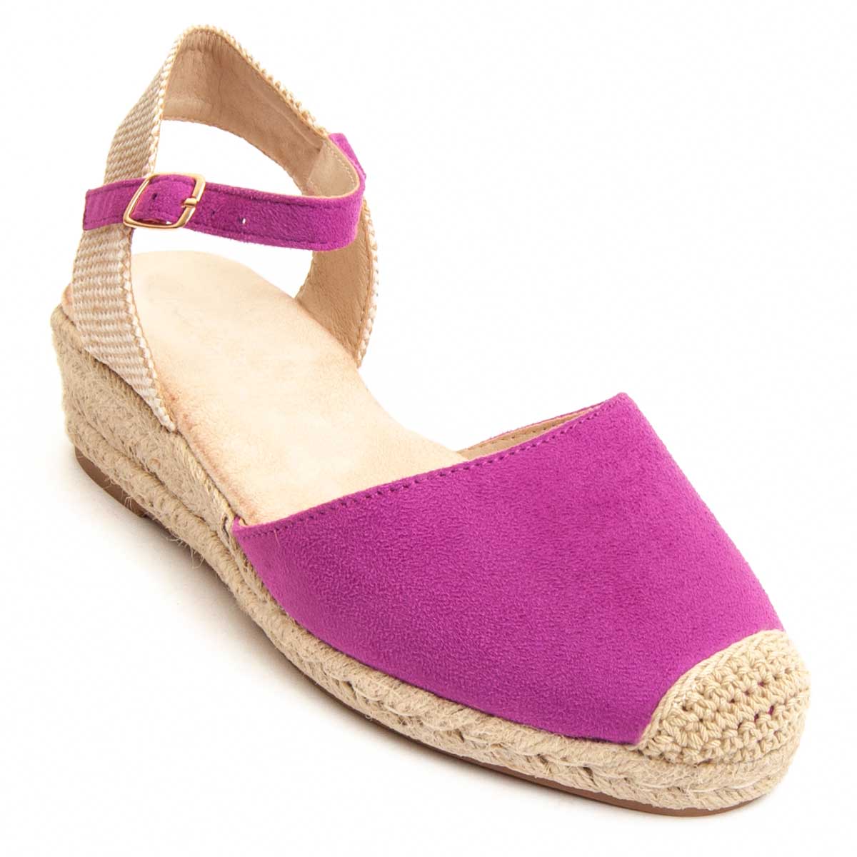 Keil-Espadrilles mit Schnallenriemen