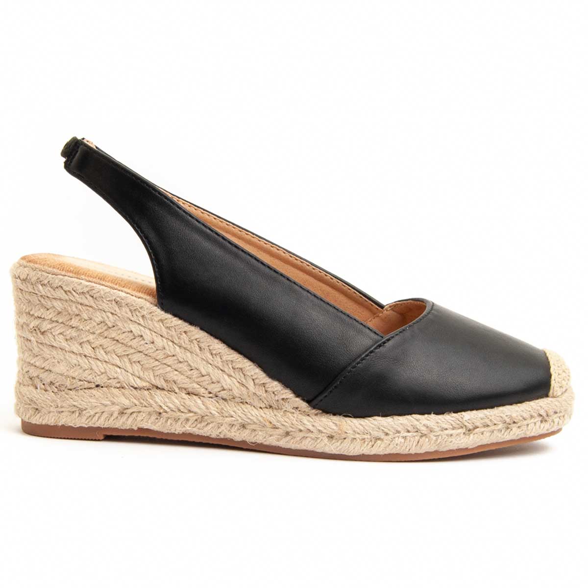 Slingback-Espadrilles mit Keilabsatz