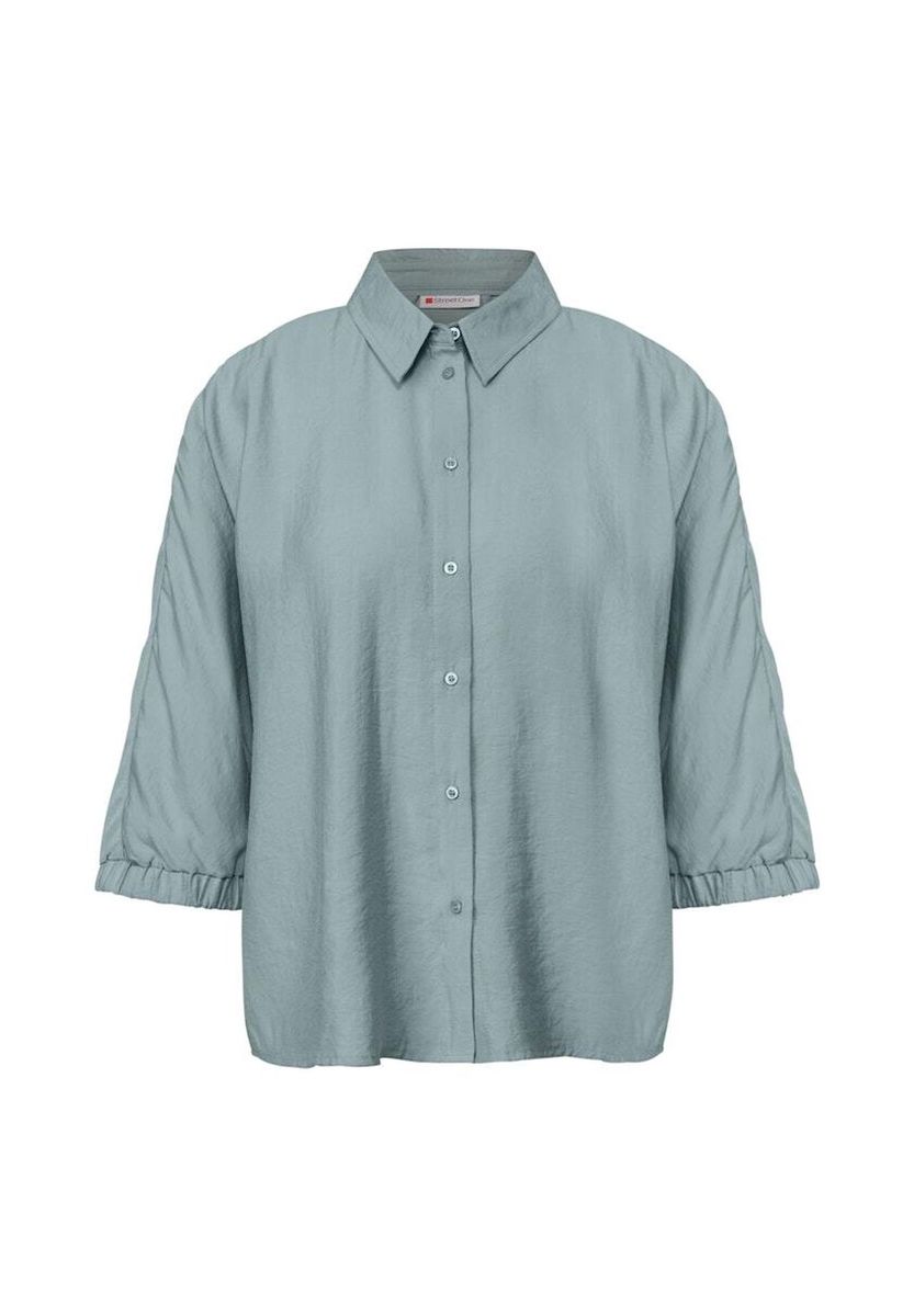 Locker geschnittenes Hemd mit Knopfleiste