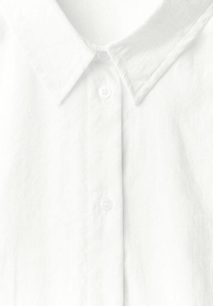 Locker geschnittenes Poplin-Hemd mit 3/4-Ärmeln