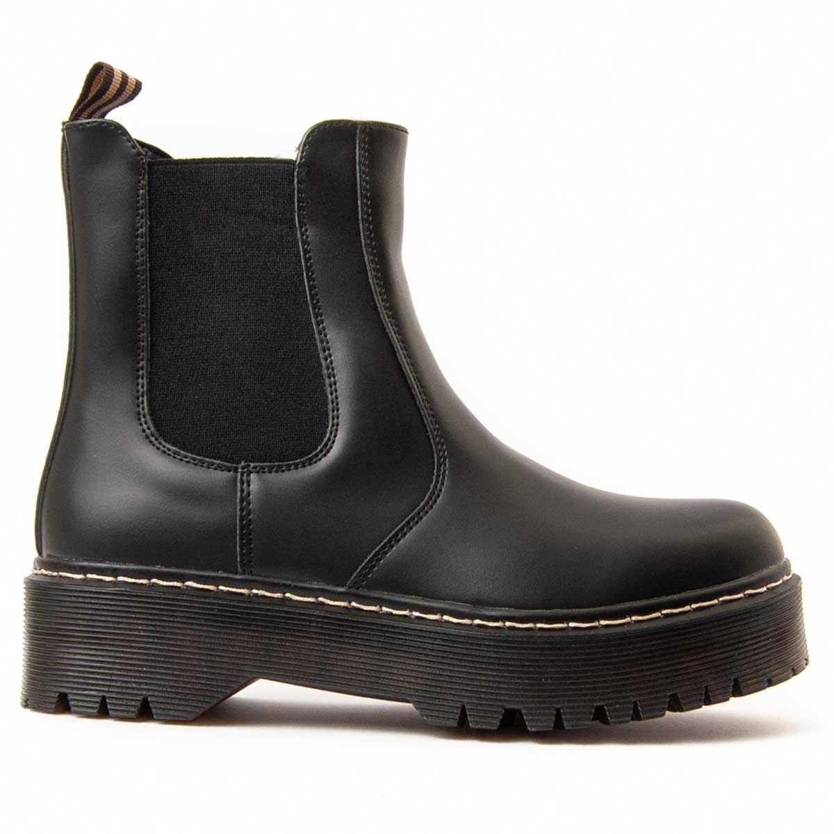 Chelsea-Boots mit Plateau-Sohle
