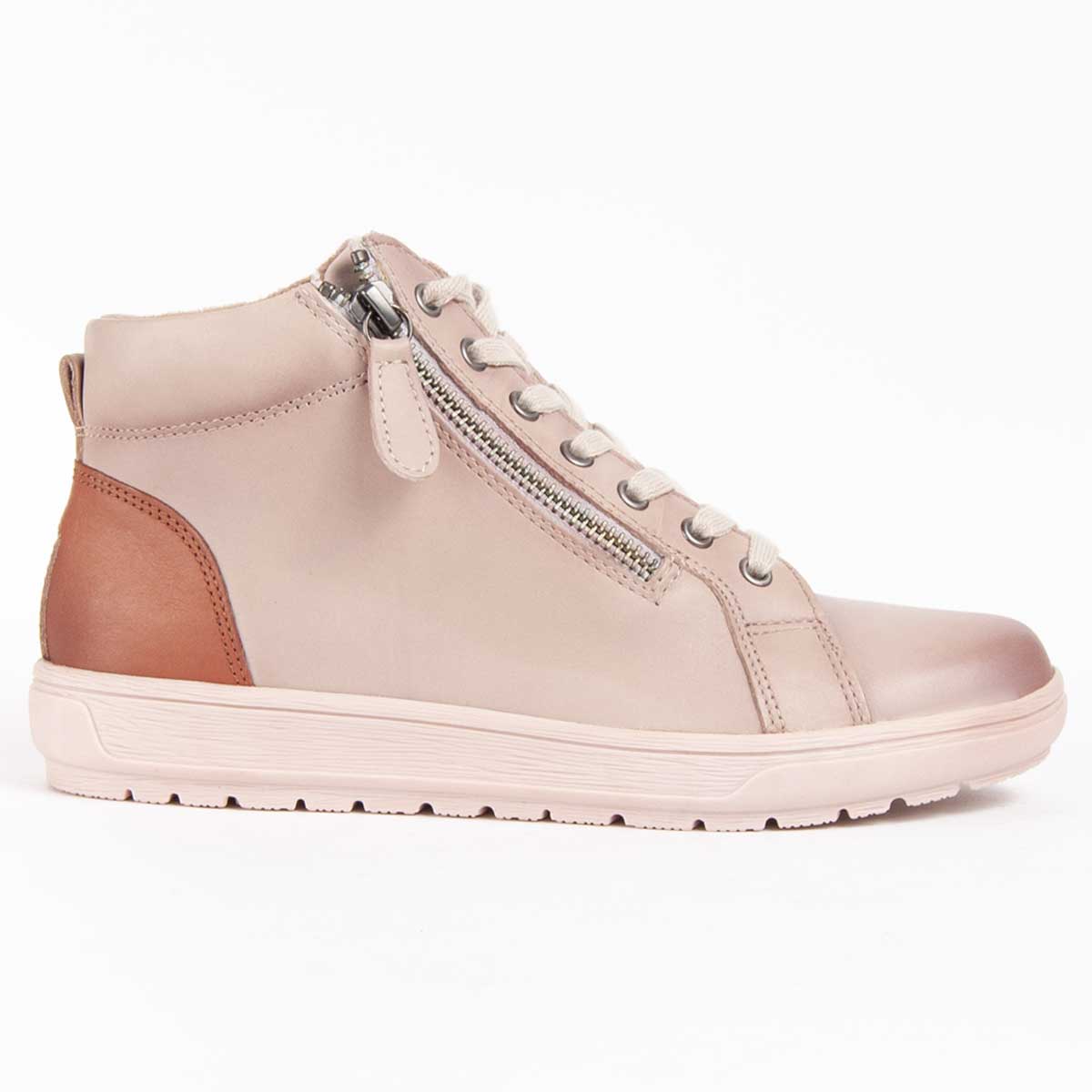 Schnürstiefeletten aus Leder
