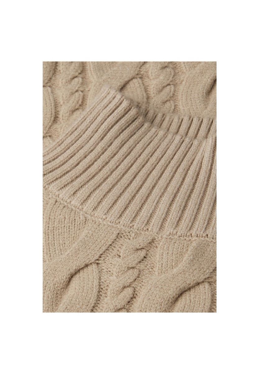 Zopfmuster Rollkragenpullover