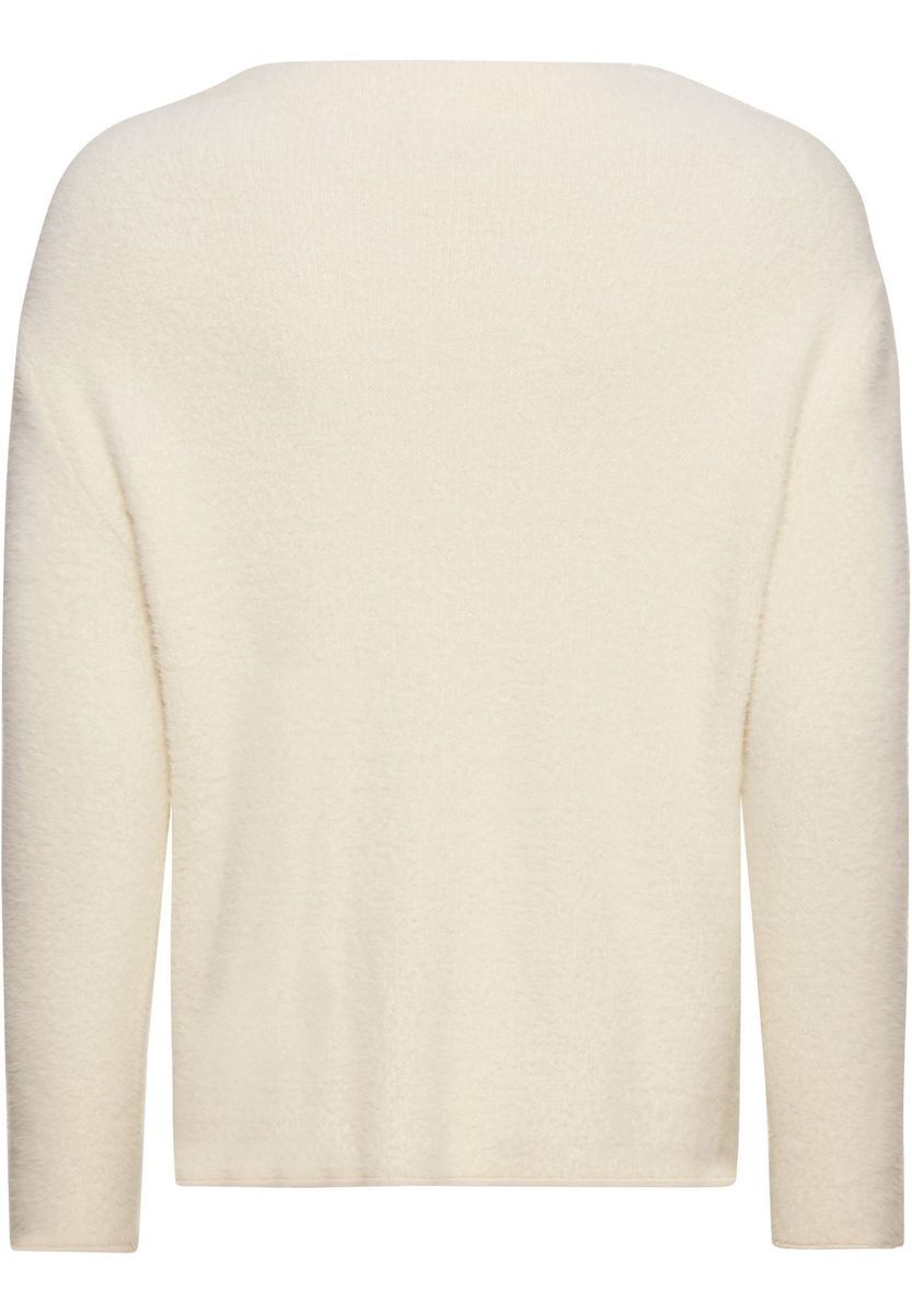 Bouclé-Strickpullover mit lockerer Passform