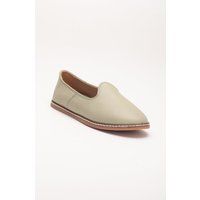 Minimalistische Leder-Slipper