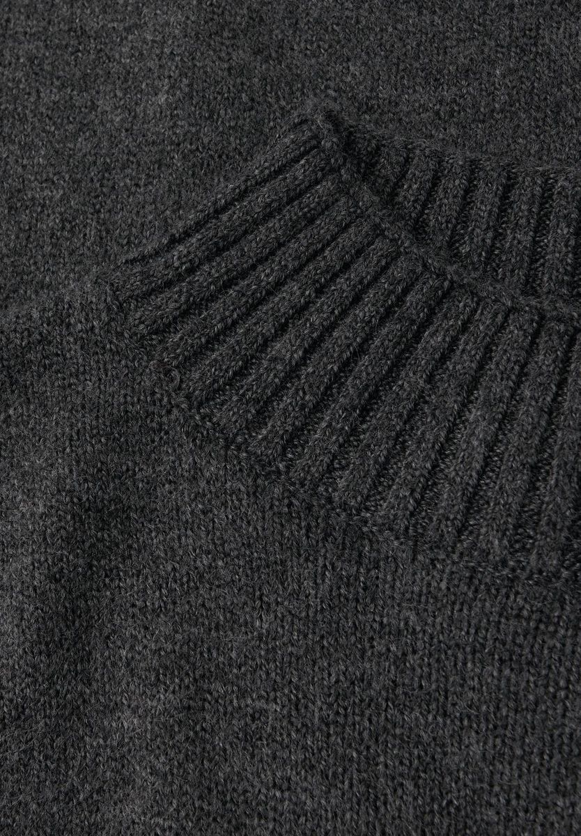 Klassischer Rollkragen Strickpullover
