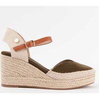 Klassische Keil-Espadrilles mit Knöchelriemen