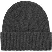 Klassische Rippstrick-Beanie mit Umschlag