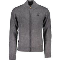 Strickjacke mit Reißverschluss und Stehkragen