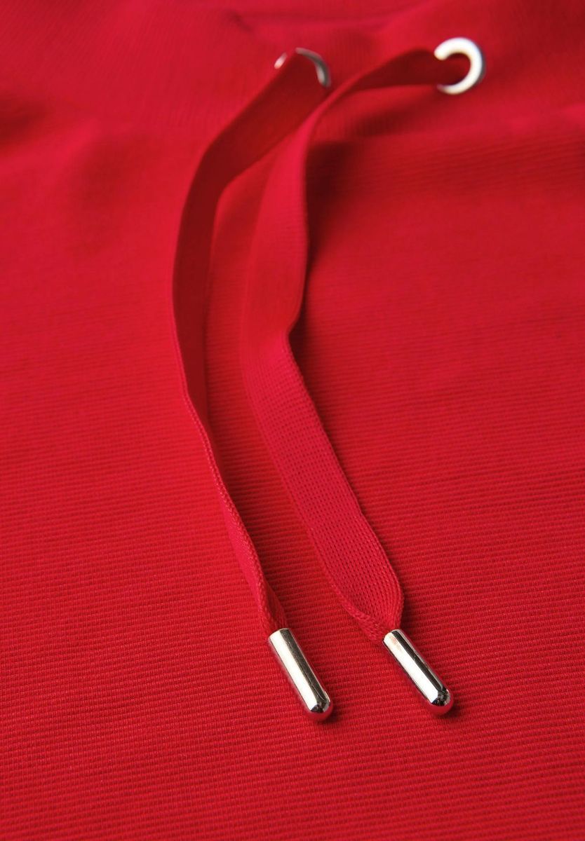 Rotes Ottoman 3/4-Arm Sweatshirt