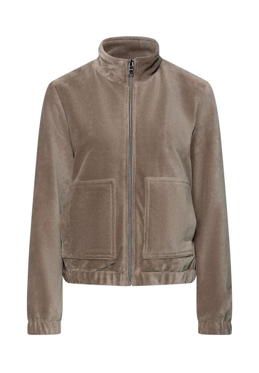 Cordjacke mit Reißverschluss im Bomberstil