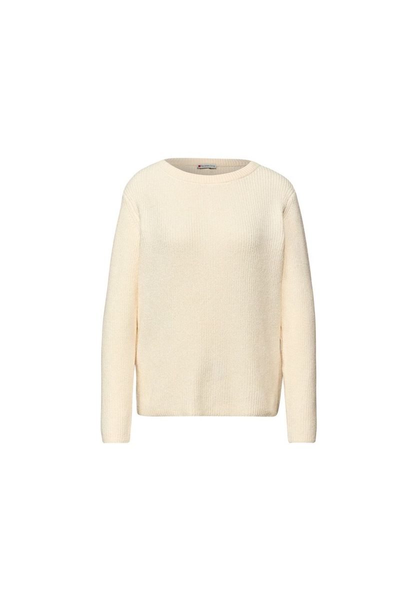 Klassischer Strick-Chenille-Pullover