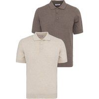 Kurzarm-Poloshirts im Zweierpack