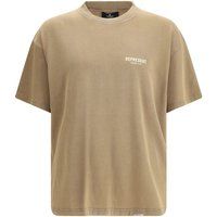 Minimalistisches Logo-Print Baumwoll-T-Shirt