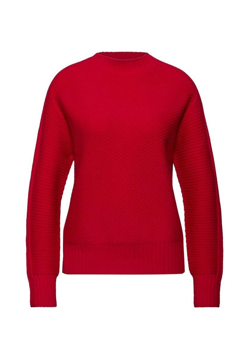 Strukturierter Strickpullover mit Rundhalsausschnitt