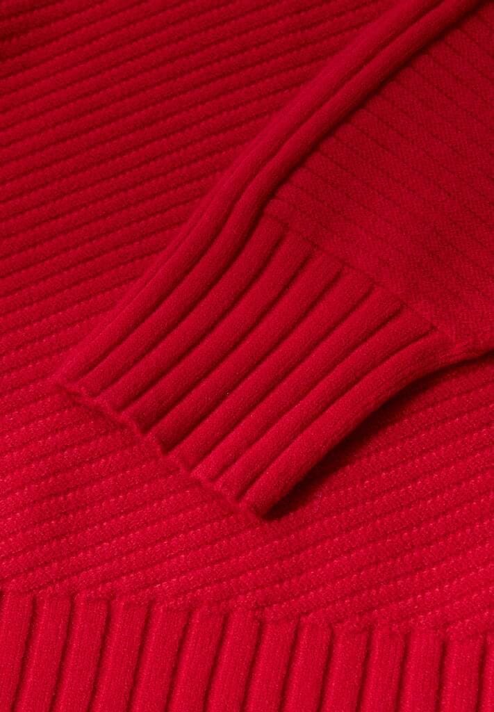 Strukturierter Strickpullover mit Rundhalsausschnitt