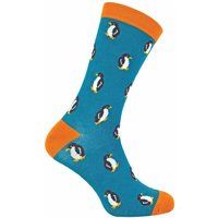 Verspielte Bambusmischung mit Pinguin-Print