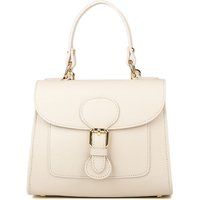 Strukturierte Leder-Handtasche mit Tragegriff
