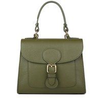 Strukturierte Henkeltasche aus Leder