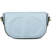 Elegante geprägte Satteltasche aus Leder