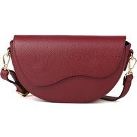 Strukturierte Tasche in Halbmondform
