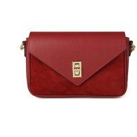 Elegante Umschlag-Schultertasche aus Leder