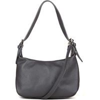 Klassische Schultertasche aus genarbtem Leder
