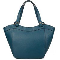 Elegante Schultertasche aus genarbtem Leder