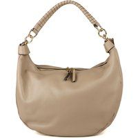 Leder-Schultertasche in Halbmondform
