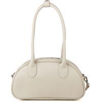 Lederschultertasche mit abgerundeter Silhouette