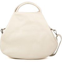 Trapezförmige Handtasche aus Narbenleder