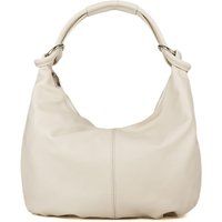 Knautschige Hobo-Tasche aus genarbtem Leder